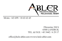 Holzschlägerung Abler GmbH