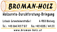 Broman-Holz Holzernte-Durchforstung-Bringung