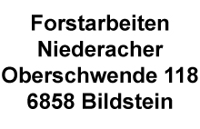 Werner Niederacher Forstarbeiten 