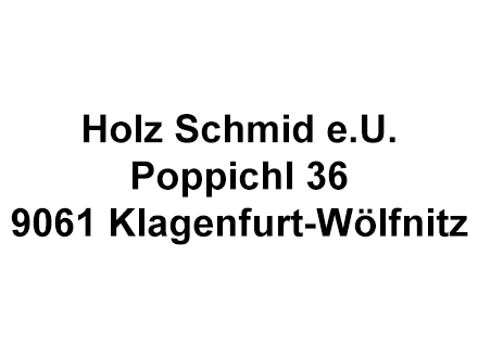 Holz Schmid e.U.