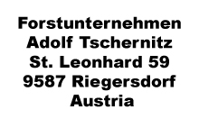 Adolf Tschernitz Holzschlaegerung